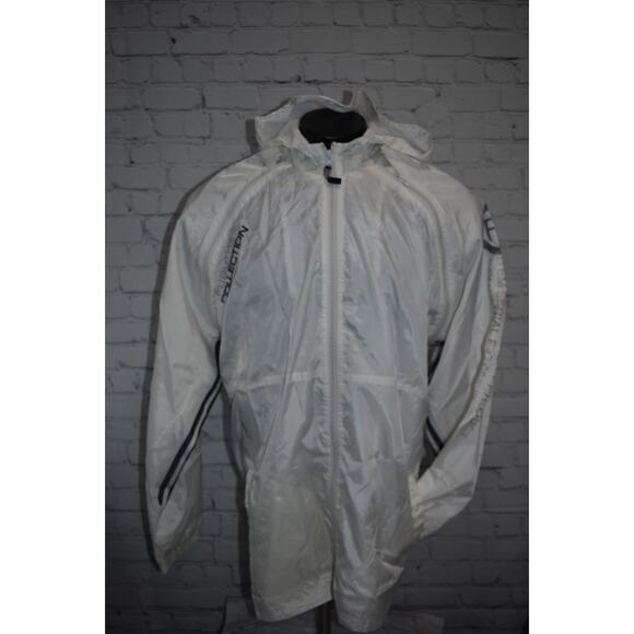 Vintage Y2K FUBU Athletic Jacket Mens Size 2XL White 100% Polyester Full Zip - Picture 8 of 9